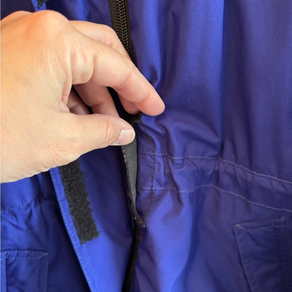 North Face Blue and Black Hooded Windbreaker Jacket Women's Size Medium - Picture 7 of 14